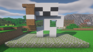 Minecraft Skeleton Statue Schematic (litematic)